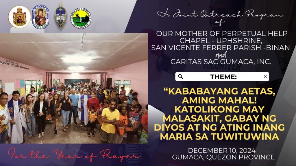 Kababayang Aetas, Aming Mahal! Katolikong may Malasakit, Gabay ng Diyos at ng Ating Inang Maria sa Tuwituwina